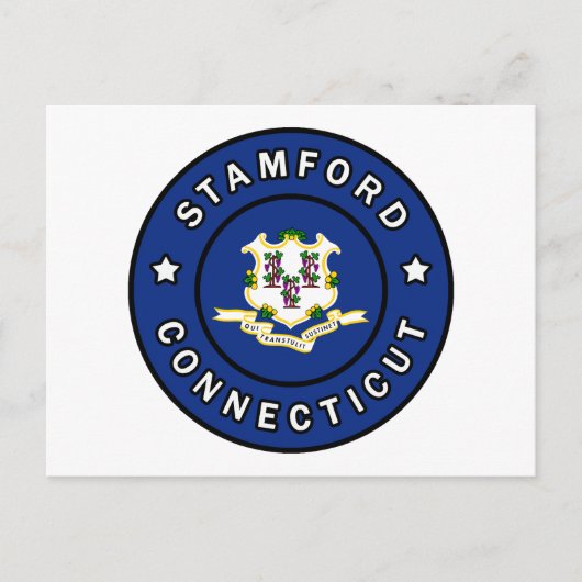 Stamford Connecticut Briefkaart (Voorkant)