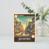 Stamford, Connecticut |  Briefkaart (Staand voorkant)