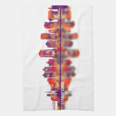 Stamford Connecticut Skyline Theedoek (Verticaal)