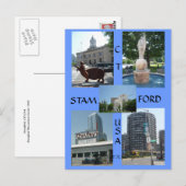 Stamford Ct Downtown Center Briefkaart (Voorkant / Achterkant)