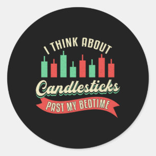 Stammarkkandelaars uit mijn slaaphandelaar ronde sticker