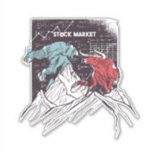 Stammarktwist Bull tegen Beer Trading Sticker (Voorkant)