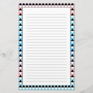 Stammen Azteeks Patroon Ombre Briefpapier