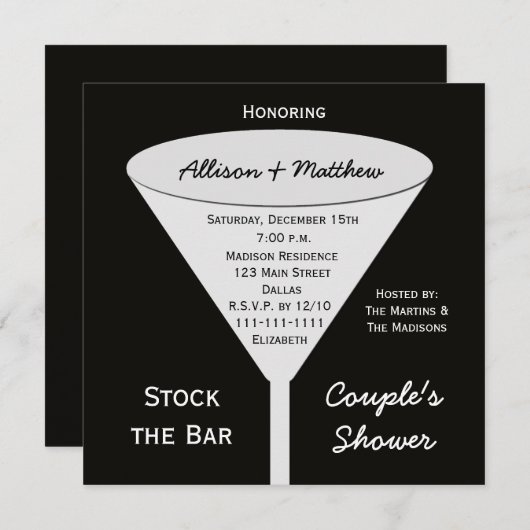 Stammen de de showuitnodiging van de Stenen van de Kaart (Voorkant / Achterkant)