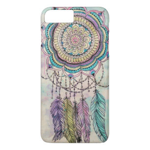 stammen mandalaontwerp van de handverf 	iPhone 8 plus / 7 plus hoesje