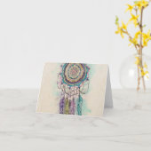 stammen mandalaontwerp van de handverf kaart (Gele Bloem)