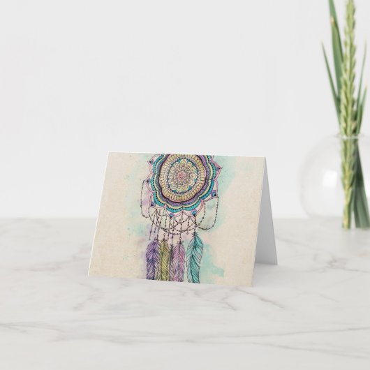 stammen mandalaontwerp van de handverf kaart (Voorkant)