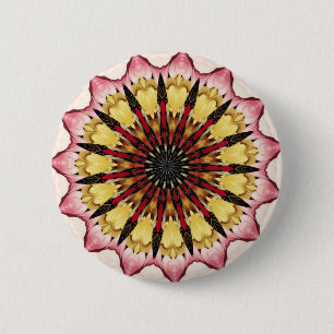 Stammen Spears en Langzaam verdwijnende Harten Ronde Button 5,7 Cm
