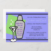 Stammen van de bar douche kaart (Voorkant / Achterkant)