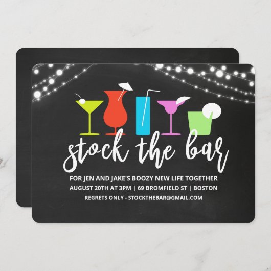 Stammen van de uitnodiging van de schoeisel van de (Voorkant / Achterkant)