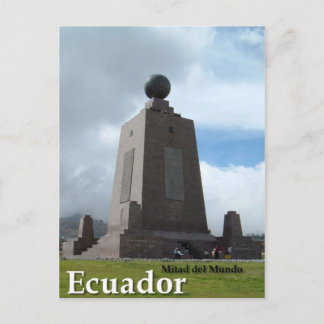 Stammonument voor de equator Mitad del Mundo Ecuad Briefkaart