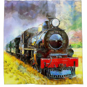 Stammotor locomotief 778 douchegordijn (Voorkant)