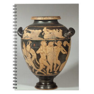 Stamnos, Dionysica scène, Etruscan-rode kap per Notitieboek