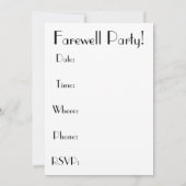  Stamp Collage Afscheidsfeest Uitnodiging (Achterkant)