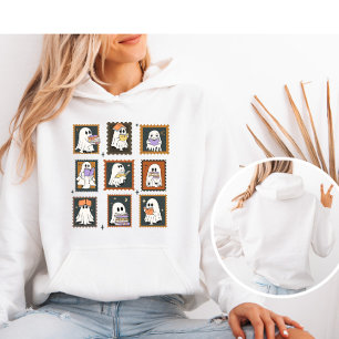 Stamp Halloween Geesten Boeken Lezen Hoodie