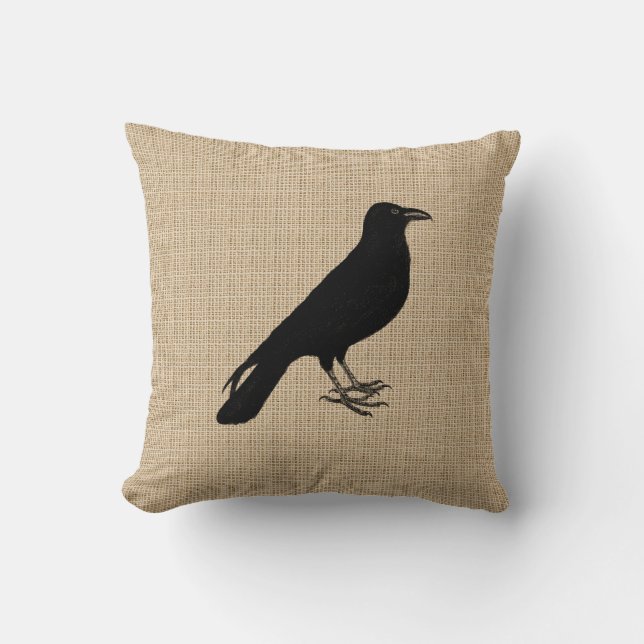 Stamp Look Raven Coussin (Recto)