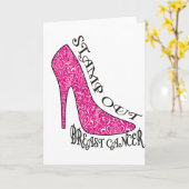 Stamp Out Breast Cancer Kaart (Gele Bloem)