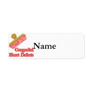 Stamp Out Congenital Heart Defecten Etiket