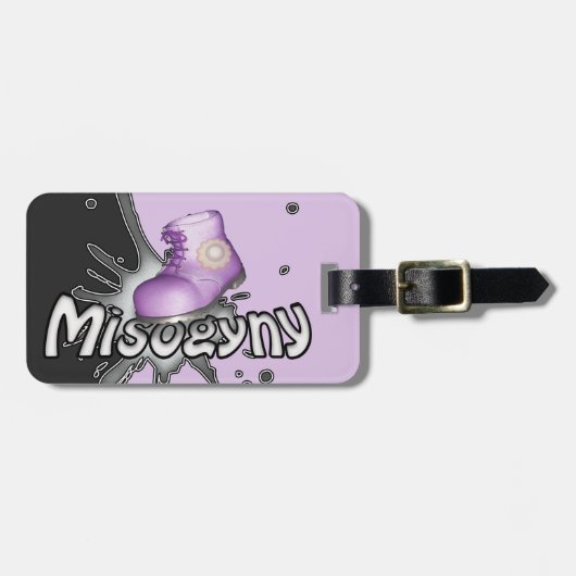 Stamp Out Misogyny Personalized Bagagelabel (Voorkant horizontaal)
