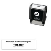 Stamped by Store Manager Zelfinktende Stempel (In situ)