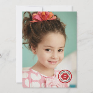 Stamped Rosh Hashanah Photo Card Feestdagenkaart