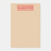 Stamped rubrieksadvertenties post-it® notes (Voorkant)