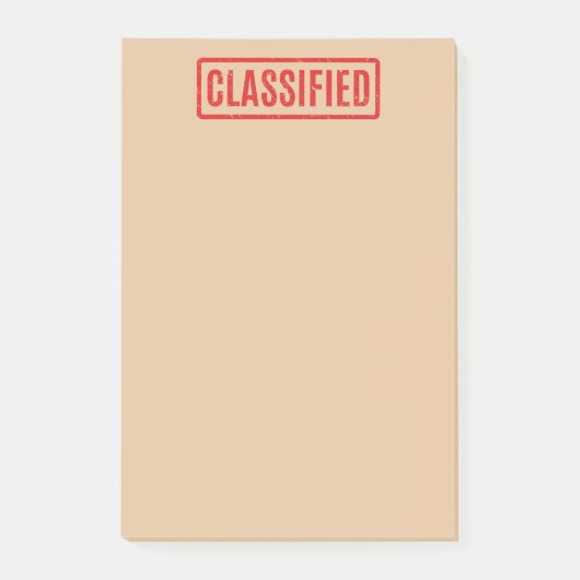 Stamped rubrieksadvertenties post-it® notes (Voorkant)