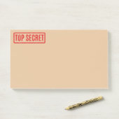 Stamped Top Secret Post-it Notes (Op bureau)