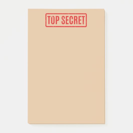 Stamped Top Secret Post-it Notes (Voorkant)