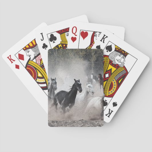 Stampede Equine-lovers Designer Pack met wilde paa Pokerkaarten (Achterkant)