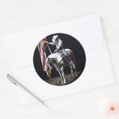 Stampede Prayers Ronde Sticker (Envelop)