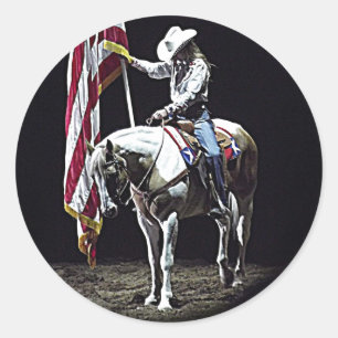 Stampede Prayers Ronde Sticker