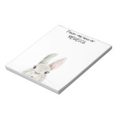Stampen van Bunny Rabbit van het bureau van specia Notitieblok (Gedraaid)