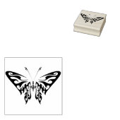stamper met abstracte stam van tribale vlinder 	rubberstempel (Gestempeld)