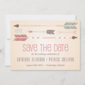  stampijlen Sla de datum-bekendmaking op Save The Date (Voorkant)