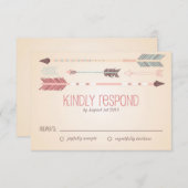 stampijlen weduwschap RSVP-Kaart RSVP Kaartje (Voorkant / Achterkant)