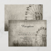 Stampunk Carnival Top Hat Weddenschap Kaart (Voorkant / Achterkant)