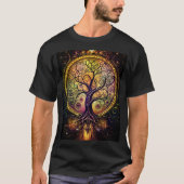 Stampunk Tree of Life Original Fantasy Art T-S T-shirt (Voorkant)