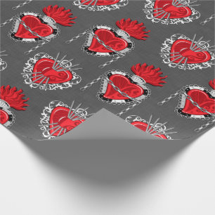 Stampunk Valentijns pakpapier