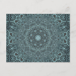 Stampunk Verdigris Lattice Briefkaart