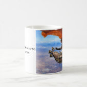 Stampunk-vliegmachine Koffiemok (Center)