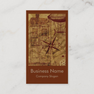 Stampunkkaartontwerp Visitekaartje