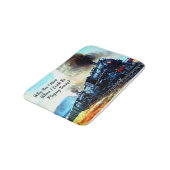 Stamtreinemotoren met tekst badmat (Gekanteld)