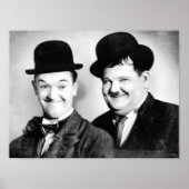 Stan Laurel en Oliver Hardy BW  D1 Poster (Voorkant)