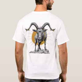 Stance of the Goat – Bold Artistic Animal Illustra T-shirt