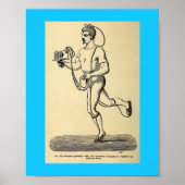  stand 1874 Tellerteller van de pedometer Poster (Voorkant)