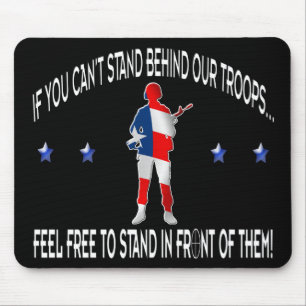 Stand achter of achter in Mousepad Muismat