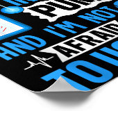 Stand back Ik heb een insulinepomp en ben niet ver Poster (Hoek)