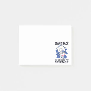 Stand Back - Schattige kattenwetenschapper experim Post-it® Notes