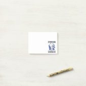 Stand Back - Schattige kattenwetenschapper experim Post-it® Notes (Op bureau)